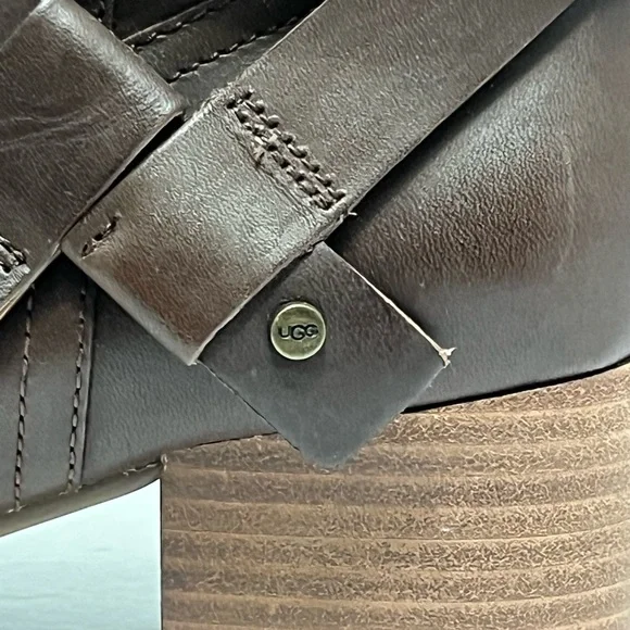 Ugg Bandara Tall Leather Boots size 10 - Picture 10 of 16